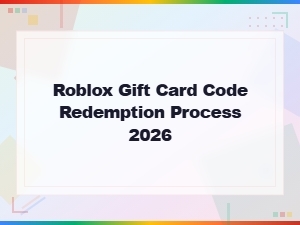 Roblox Gift Card Code Redemption Process 2026